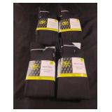 Soccer socks. Size S.  Black. 4 pairs total