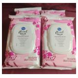 Feminine wipes. Floral rain. 4-32 ct packs