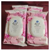Feminine wipes. Floral rain. 4-32 ct packs