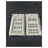 30 packs of nails stickers 3D Gucci Burberry