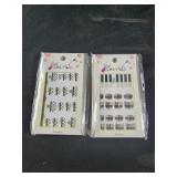 30 packs of nails stickers 3D Gucci Burberry