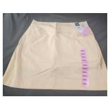 Womens Small Pale yellow active skort