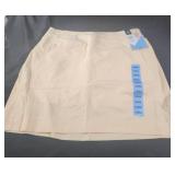 Womens large Pale yellow active skort