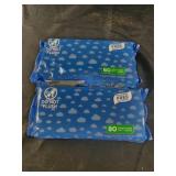 2 packs 80 each equate pre moistened wipes