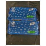 2 packs 80 each equate pre moistened wipes