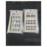 30 packs of nails stickers 3D Gucci Burberry
