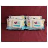 Parents Choice hand & face wipes. 4-25 ct packs