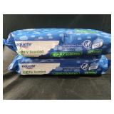 2 packs 80 each equate pre moistened wipes