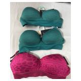 Lot of 3 Ladies Bras - 2 Small and One Large
