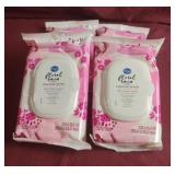 Feminine wipes. Floral rain. 4-32 ct packs