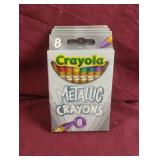 Crayola metallic crayons. 6-8 ct packs