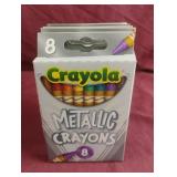Crayola metallic crayons. 6-8 ct packs