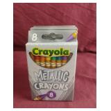 Crayola metallic crayons. 6-8 ct packs