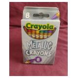 Crayola metallic crayons. 6-8 ct packs