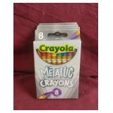 Crayola metallic crayons. 6-8 ct packs