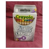 Crayola metallic crayons. 6-8 ct packs