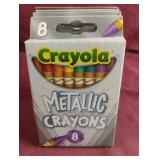 Crayola metallic crayons. 6-8 ct packs