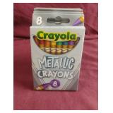 Crayola metallic crayons. 6-8 ct packs