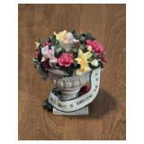 Resin Flower Pot Pencil Cup 4ï¿½" tall
