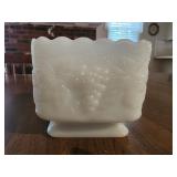 Vintage Anchor Hocking White Milk Glass Square
