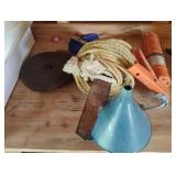Caulking gun, rachet strap and more....