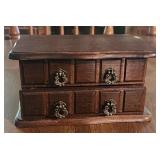 7.25x4x5 small wooden jewelry box