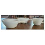 vintage Pyrex Opal White Milk Glass Coffee Mug or