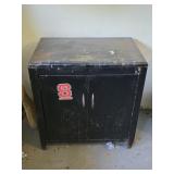 Metal Cabinet w/ Contents 28"W 19"D 29"T