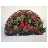 Wicker Wall Pocket 13"W 10"T