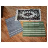 3 small rugs