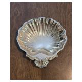 Sterling Silver Clam Shaped Tray 6" wide