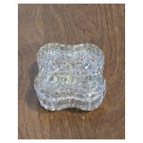 Annahette Crystal Glass Trinket Box 3" wide