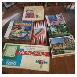Vintage board games and puzzles