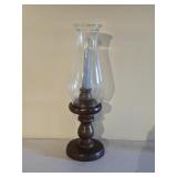 Wooden Candleholder w/ Globe 13ï¿½"