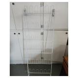 White door shoe rack