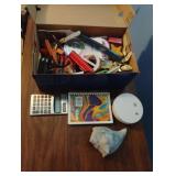 Pens, smoke alarm, calculator and more ......