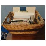 Basket with religious literature