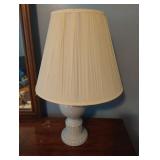 Porcelain lamp. Works 22" tall