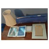 Bagozani, picture frames and a lamp shade