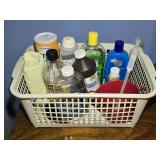 Basket of Bathroom Supplies