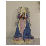 Ceramic Angel w/ Harp 11"