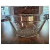 vintage Federal Glass clear glass mixing bowl