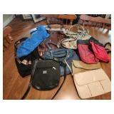 Large lot of assorted bags, purses