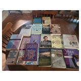 Assorted books, faith, health,