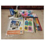 Feathers , paint brushes, little games, photo