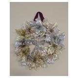 Floral 13" Wreath w/ Wire Angel