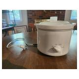 Small white crock pot