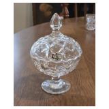 Zahecar Kristal Lidded Candy Dish 7"