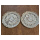 6 Anchor Hocking 6" Crystal Plates