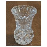 Vtg Princess House 5" Cut Glass Vase